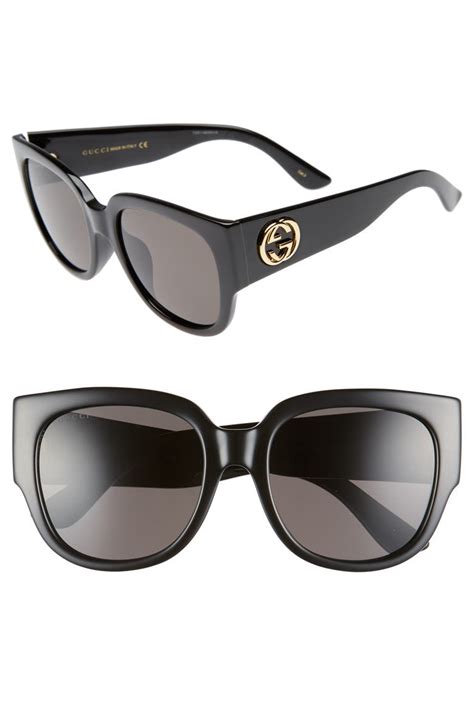 gucci cat eye square glasses|55mm cat eye sunglasses gucci.